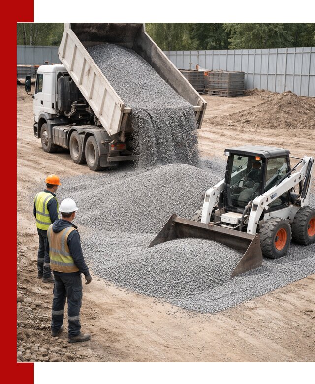 Доставка и продажа гранитного щебня фракции 0-5 в Архангельске