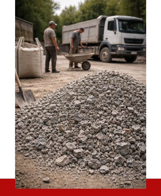 Гранитный щебень фракция 20-40 в Архангельске от 3290 руб. ПРОНЕРУДРхн