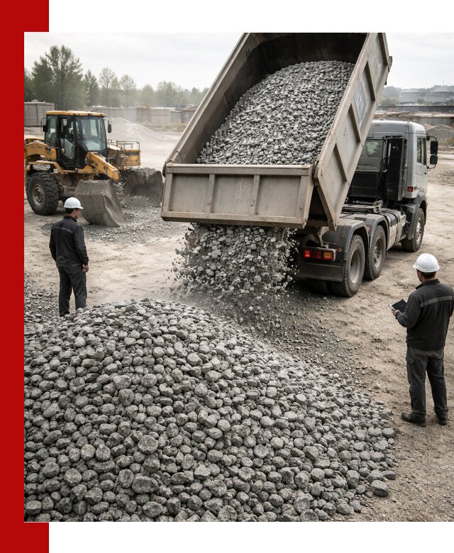 Доставка гранитного щебня фракции 20-40 в Архангельске