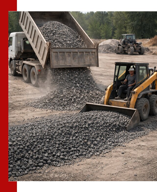 Гранитный щебень фракция 40-70 с доставкой в Архангельске