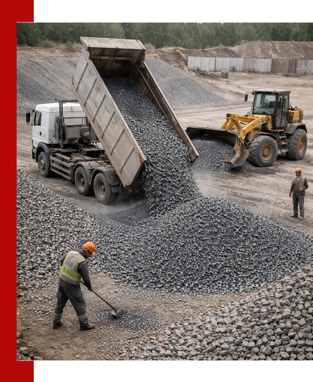 Щебень габбро-диабаз фр. 5-20 с доставкой в Архангельске