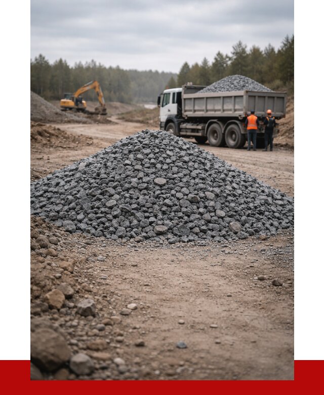 Щебень габбро диабаз фракция 40-70 в Архангельске от 2262 р-ПРОНЕРУДРхн