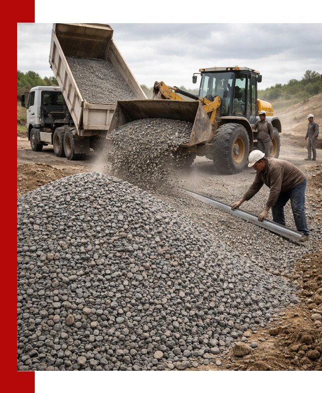Гравийный щебень фракция 5-20 с доставкой в Архангельске