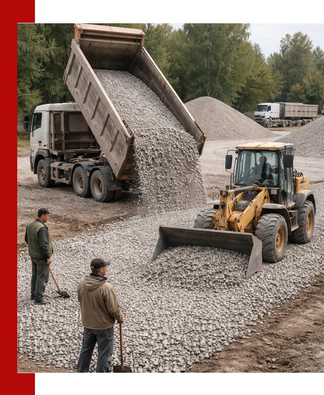 Купить гравийный щебень фракция 20-40 в Архангельске с доставкой