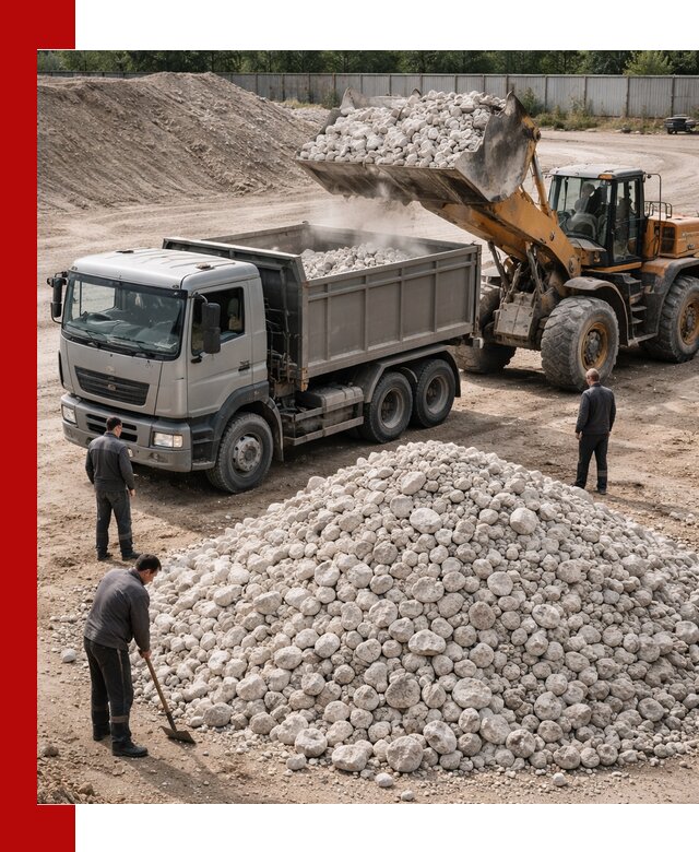 Известняковый щебень фракция 70–150 с доставкой в Архангельске