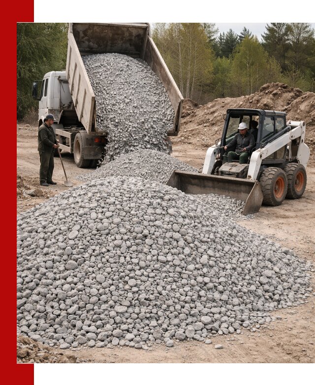 Доставка доломитового щебня в Архангельске напрямую от карьера