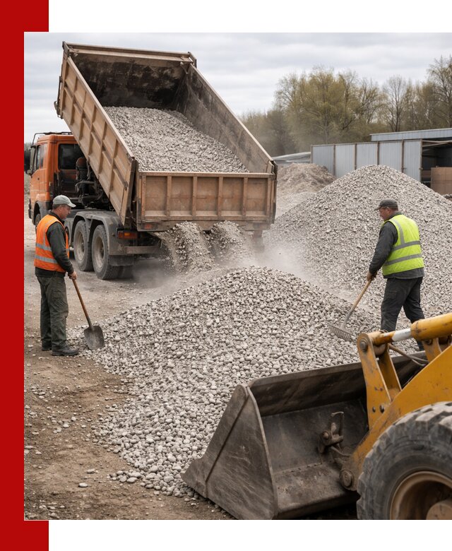 Доломитовый щебень фракции 5-20 с доставкой в Архангельске