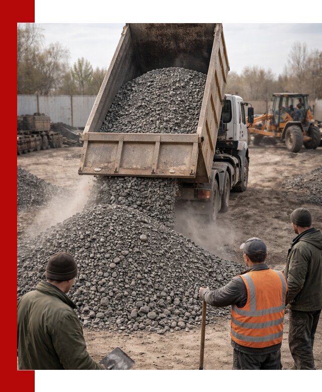Доставка шлакового щебня в удобные сроки по выгодной цене в Архангельске