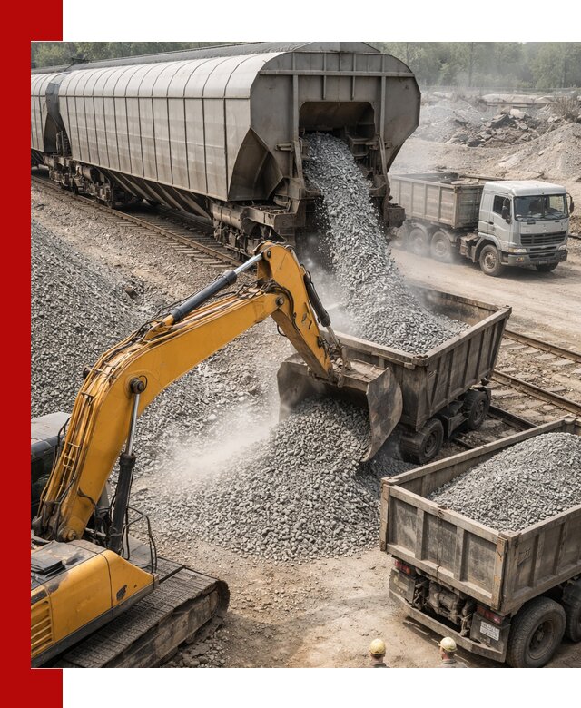 Доставка железнодорожного щебня в Архангельске крупными партиями быстрого отгруза