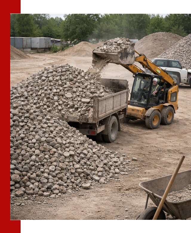 Доставка вторичного щебня в Архангельске для строительных работ