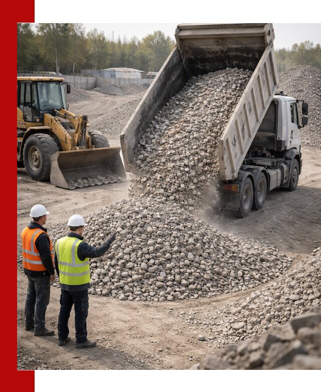 Вторичный щебень фракция 40–70 доставка в Архангельске