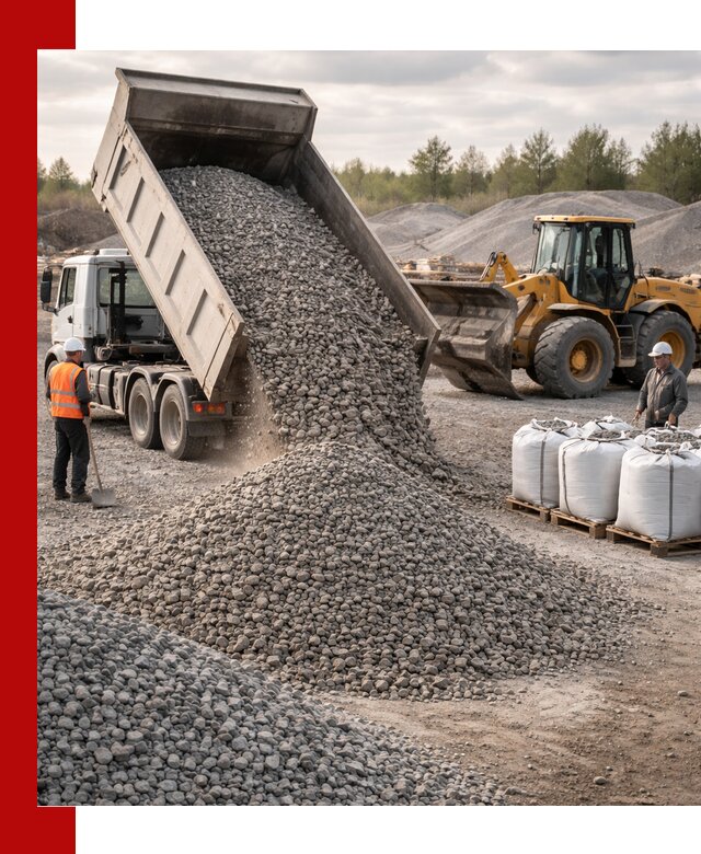 Бетонный щебень фракция 5–20 с доставкой в Архангельске