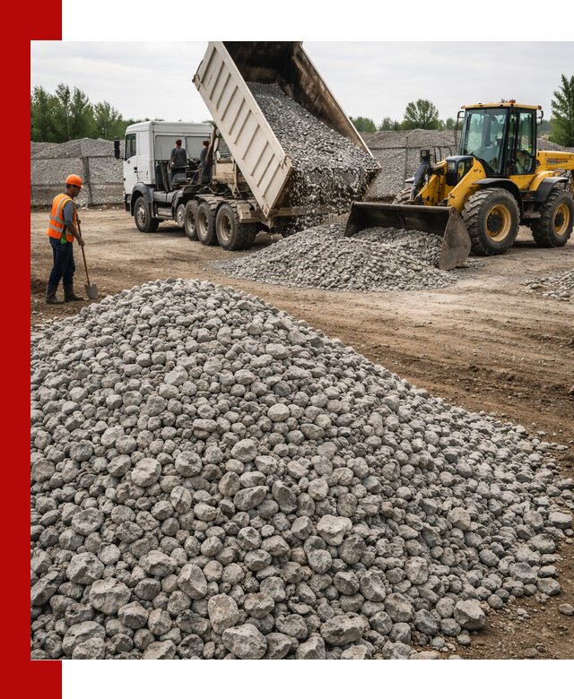 Доставка бетонного щебня фракции 40-70 в Архангельске