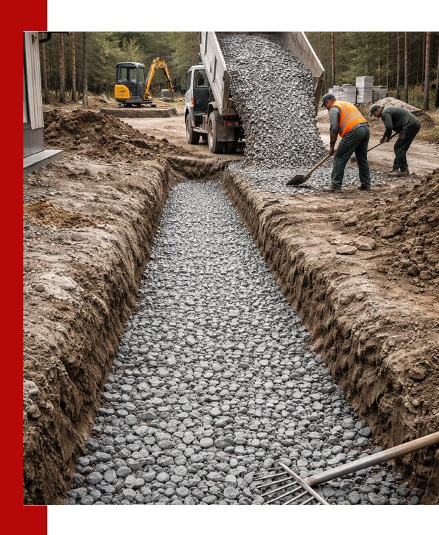 Щебень для дренажа с доставкой в Архангельске высокого качества