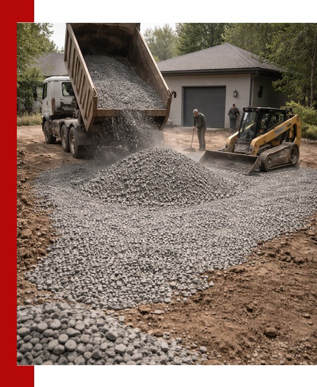 Щебень для парковки в Архангельске: доставка и укладка качественного материала