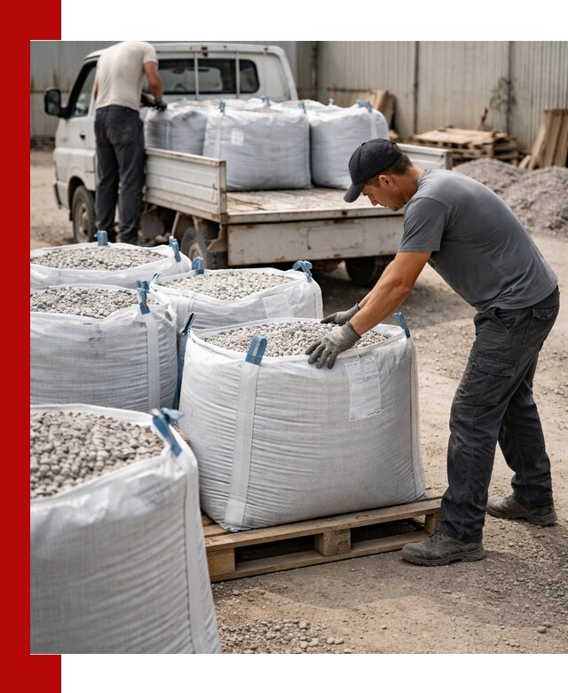 Доставка щебня в мешках по выгодным ценам в Архангельске