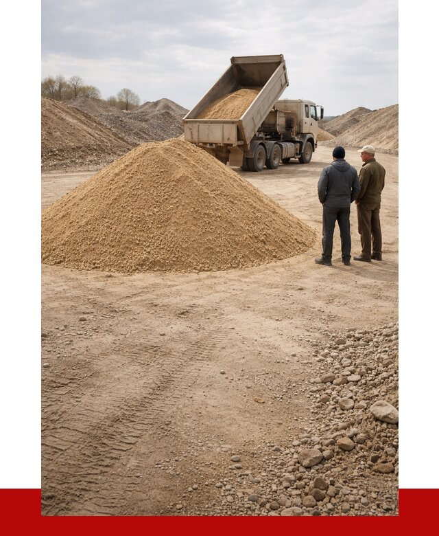 Карьерный песок крупнозернистый в Архангельске от 8739 р | ПРОНЕРУДРхн