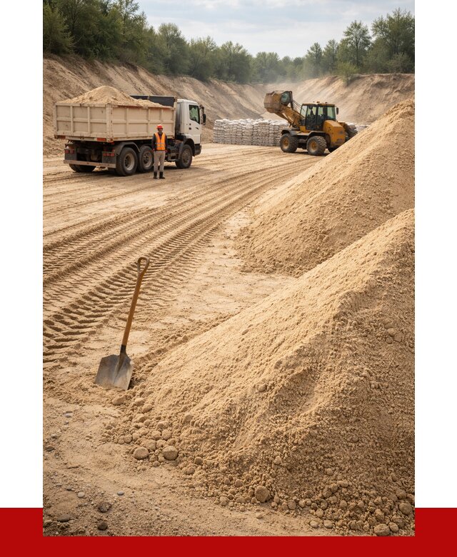 Карьерный песок мелкозернистый в Архангельске от 9253 р. | ПРОНЕРУДРхн