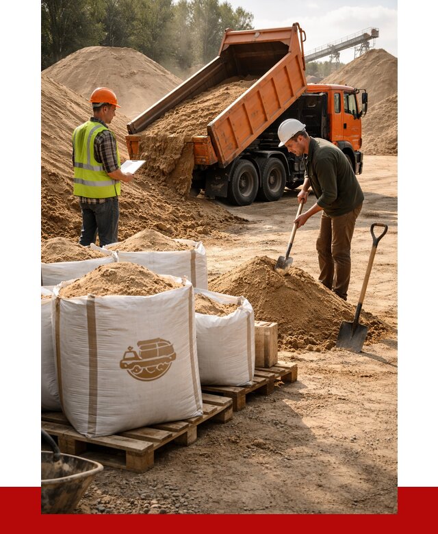 Строительный песок в Архангельске от 2262 р. с доставкой, ПРОНЕРУДРхн