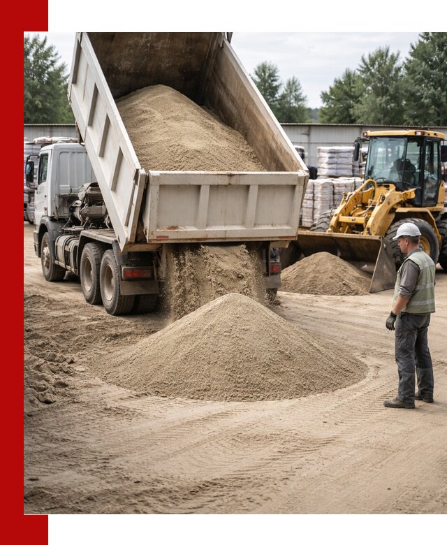 Поставка и доставка песка для бетона в Архангельске