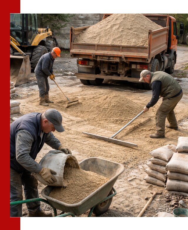 Поставка песка для стяжки в Архангельске с быстрой доставкой