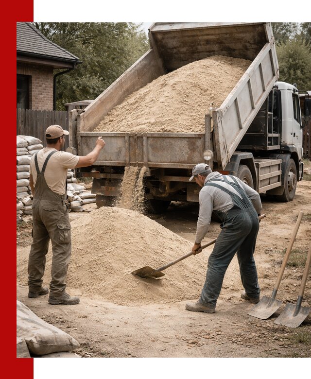 Песок для штукатурки с доставкой в Архангельске качественный и чистый