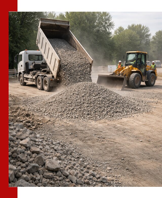 Гравий фракция 5–20 доставка в Архангельске оптом и в розницу