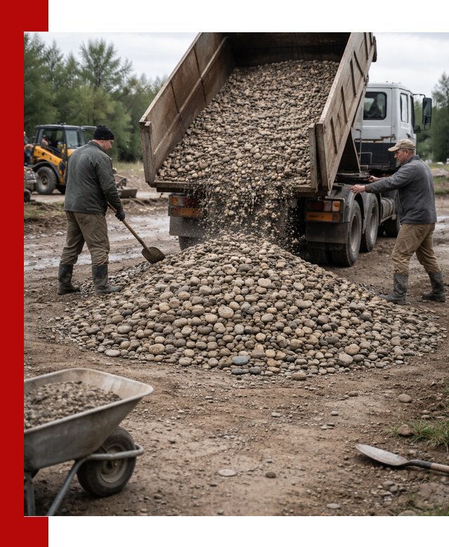Доставка гальки речной оптом и в розницу в Архангельске