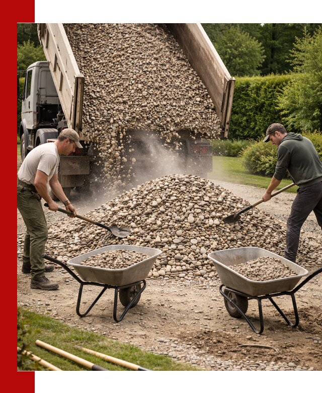 Доставка и продажа декоративной гальки в Архангельске