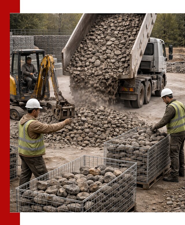 Камень для габионов фракция 100–201 в Архангельске