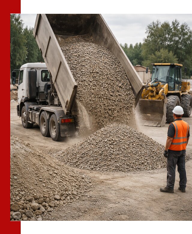 Доставка щпс в Архангельске — щебеночно-песчаная смесь под заборы и дорожки