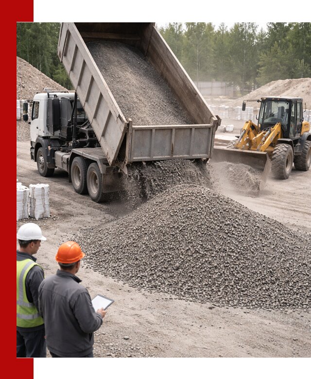 Доставка и продажа гранитного отсева 0-10 в Архангельске