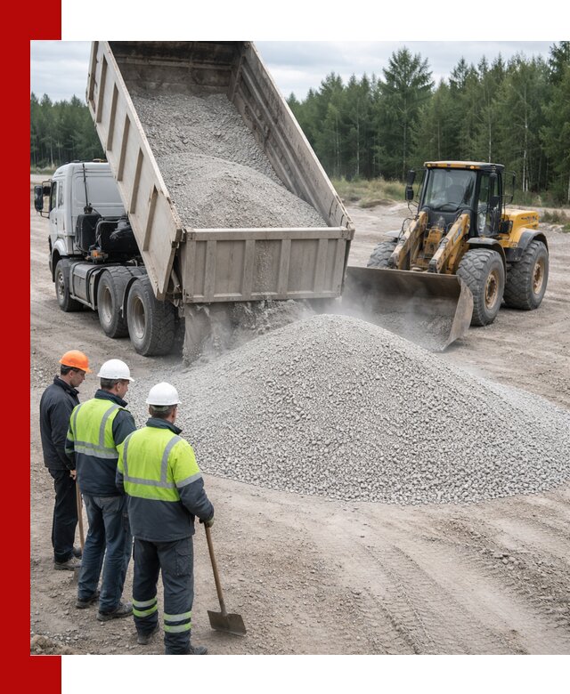 Известняковый отсев 0-5 доставка в Архангельске быстро и выгодно