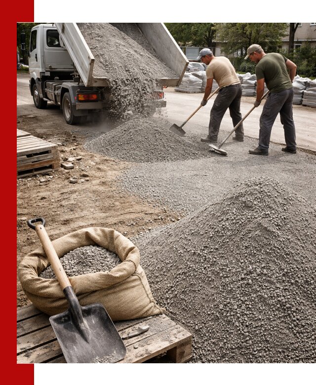 Отсев для тротуарной плитки в Архангельске — доставка и укладка