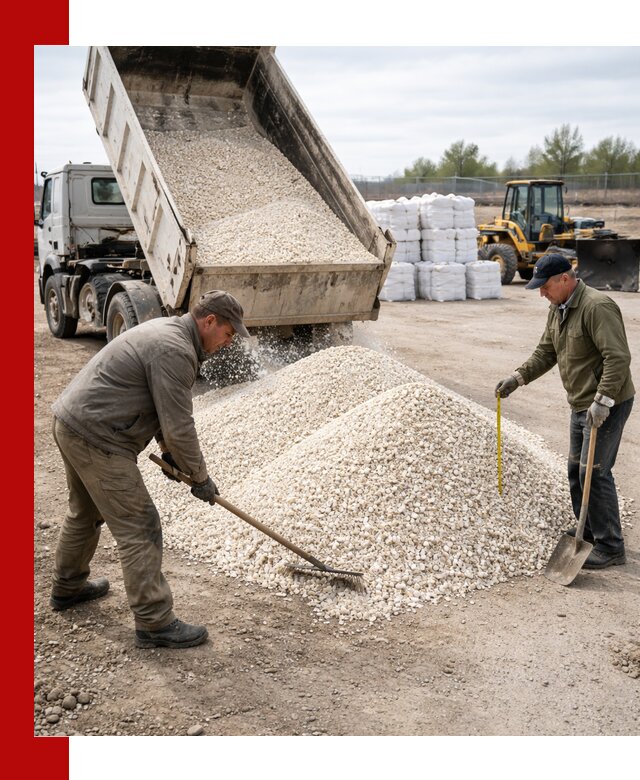 Мраморная крошка с доставкой и разгрузкой в Архангельске