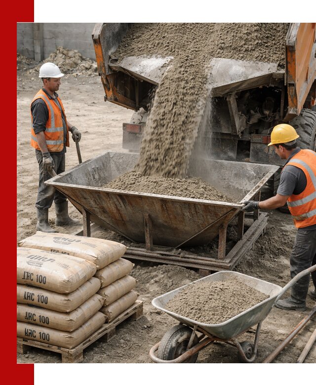 Доставка цементно-песчаной смеси М100 в Архангельске