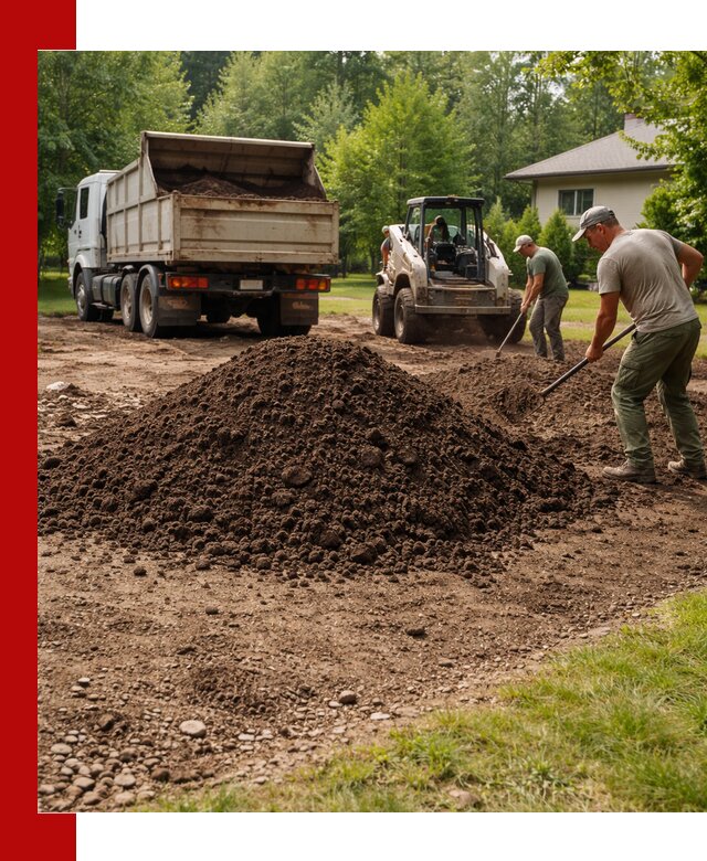 Доставка и укладка грунта для газона в Архангельске