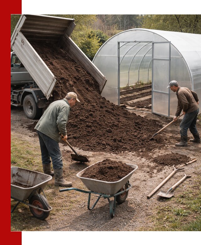 Грунт для теплицы с доставкой в Архангельске — плодородный субстрат под растения