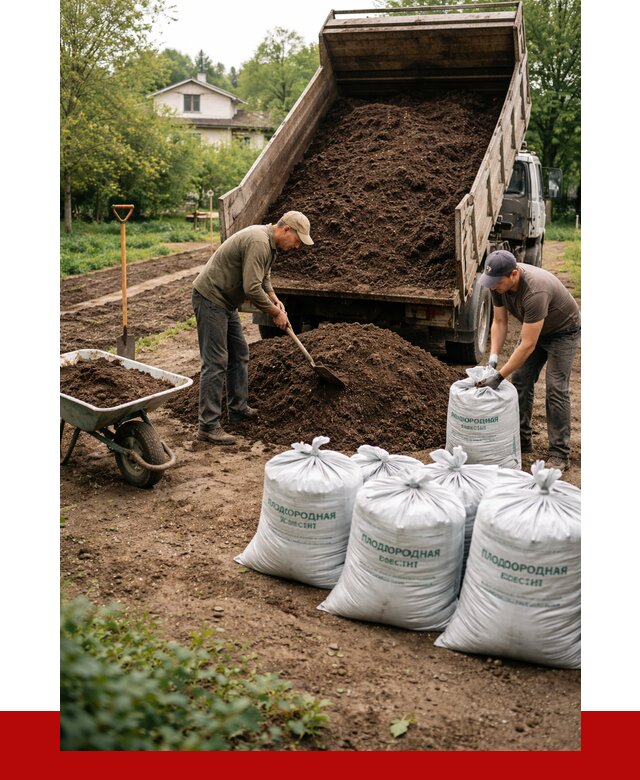 Плодородная смесь в Архангельске от 4318 р./куб с доставкой | ПРОНЕРУДРхн