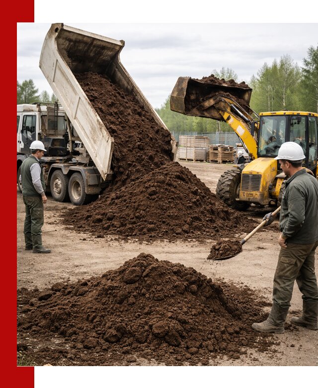 Доставка торфа оптом и в мешках в Архангельске