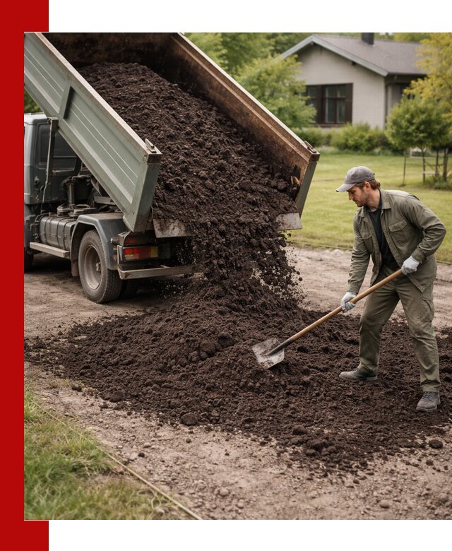 Чернозем для газона с доставкой в Архангельске быстро и качественно
