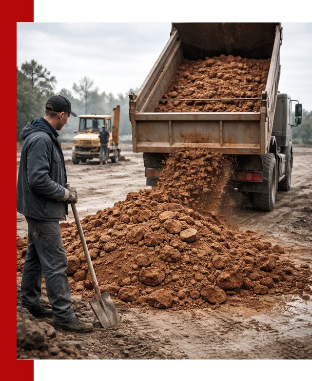 Глина для засыпки в Архангельске с доставкой самосвалами