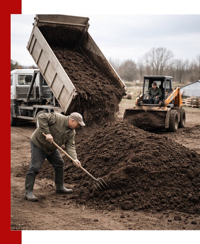 Доставка и продажа перегноя в Архангельске быстро и дешево