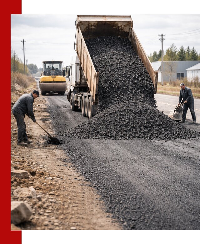 Асфальтовая крошка для дорог в Архангельске — поставка и доставка