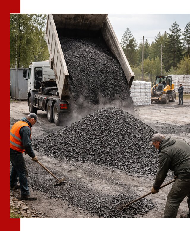 Доставка и продажа асфальтного гранулята в Архангельске