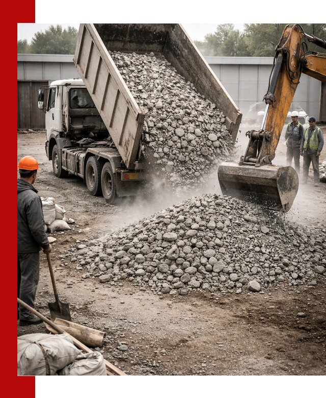 Доставка дробленого бетона в Архангельске оптом и в розницу