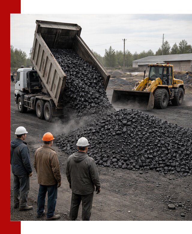 Доставка угля антрацита в Архангельске с самосвалами и погрузкой