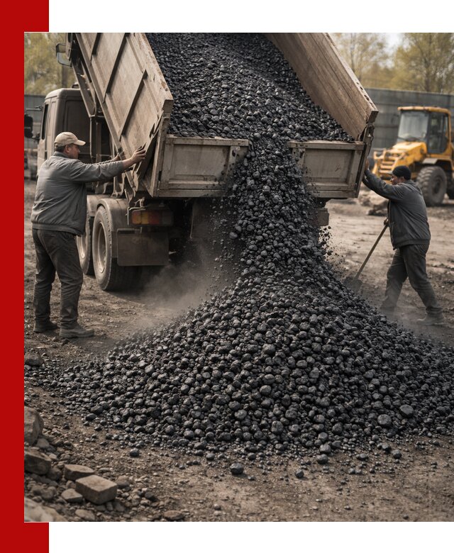 Доставка угля семечка самосвалами в Архангельске