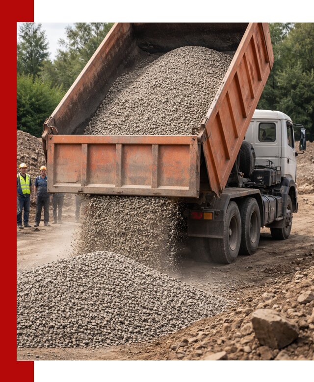 Доставка сыпучих материалов самосвалом в Архангельске быстро и надежно