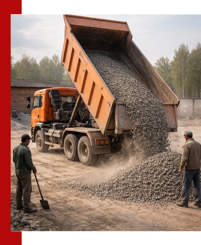 Доставка самосвалом 20 м3 в Архангельске быстро и надежно